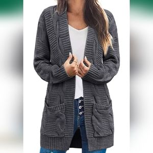 Open Front Cardigan Sweater